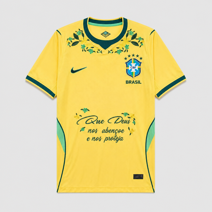 Brazil Embroidered Home 26/27 Men’s Shirt