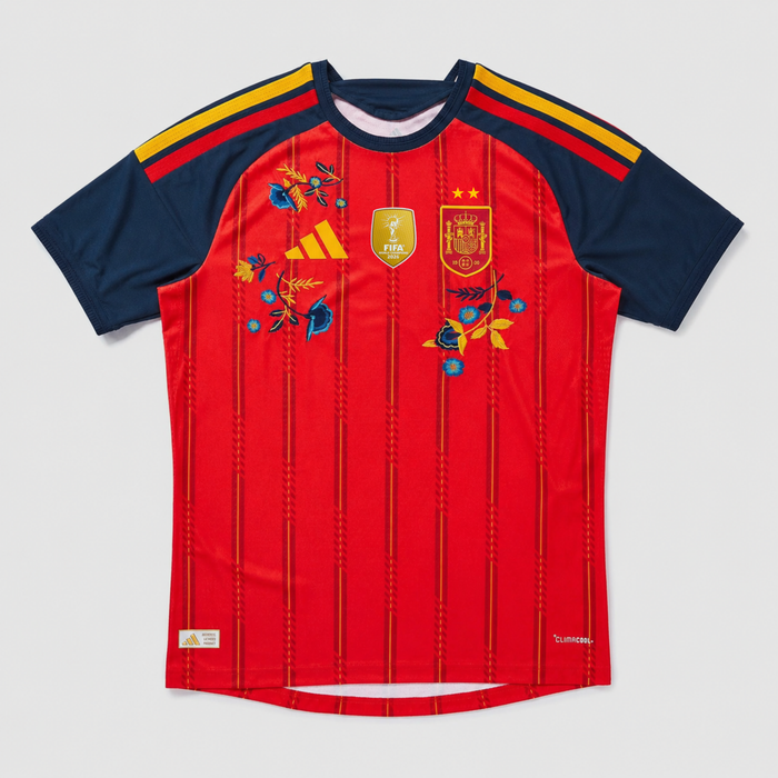 Spain Embroidered Home 26/27 Player Edition Shirt