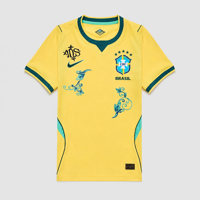 Brazil Embroidered Home 26/27 Player Edition Shirt